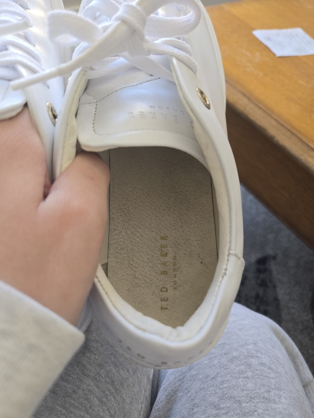 Ted Baker Floral Leather Sneakers - Picture 7 of 10